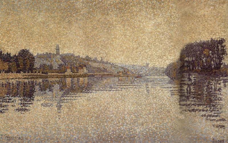 Paul Signac Smog obscured France oil painting art